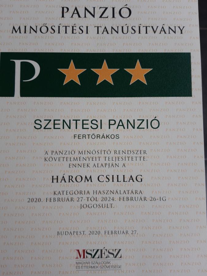 Szentesi Panzio Bed & Breakfast Fertőrákos Eksteriør bilde